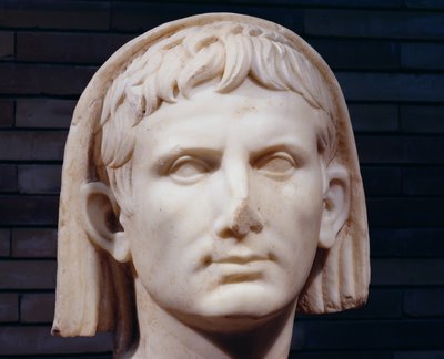 Veiled Head of Emperor Augustus by Roman